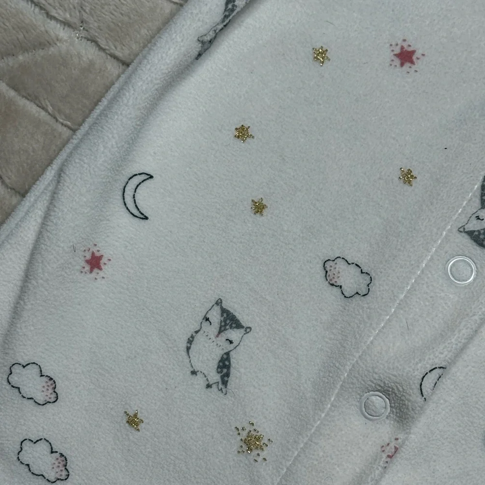 Carter's | Baby Girl Footie Fleece Pajamas | 0-3M